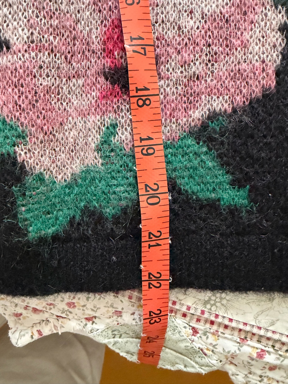Sezane Black Sweater with Pink Floral Design - Picture 5 of 6